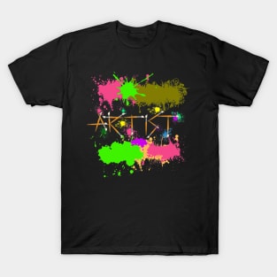 Artist Painters Funny Splatter Paint Graffiti Costume T-Shirt